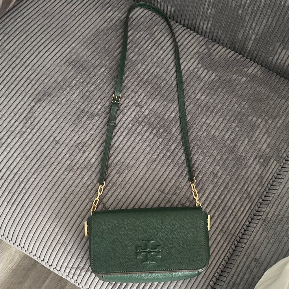 Tory Burch Thea Forest Green Crossbody Bag - Picture 3 of 4
